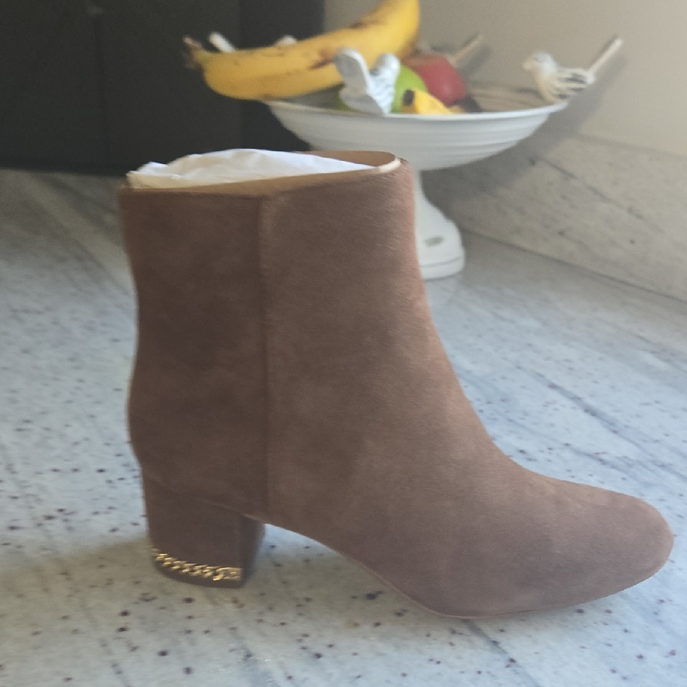Michael Kors Tan Suede Ankle Boots